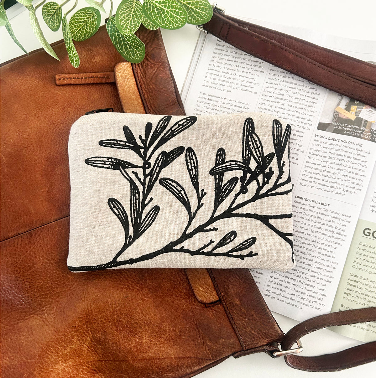 Tasmanian blackwood large purse