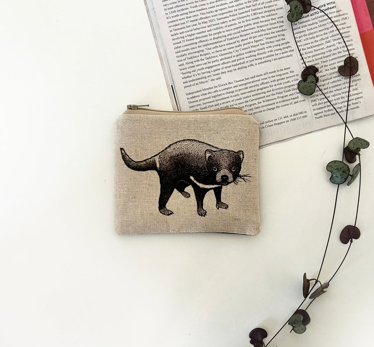Tasmanian devil coin purse