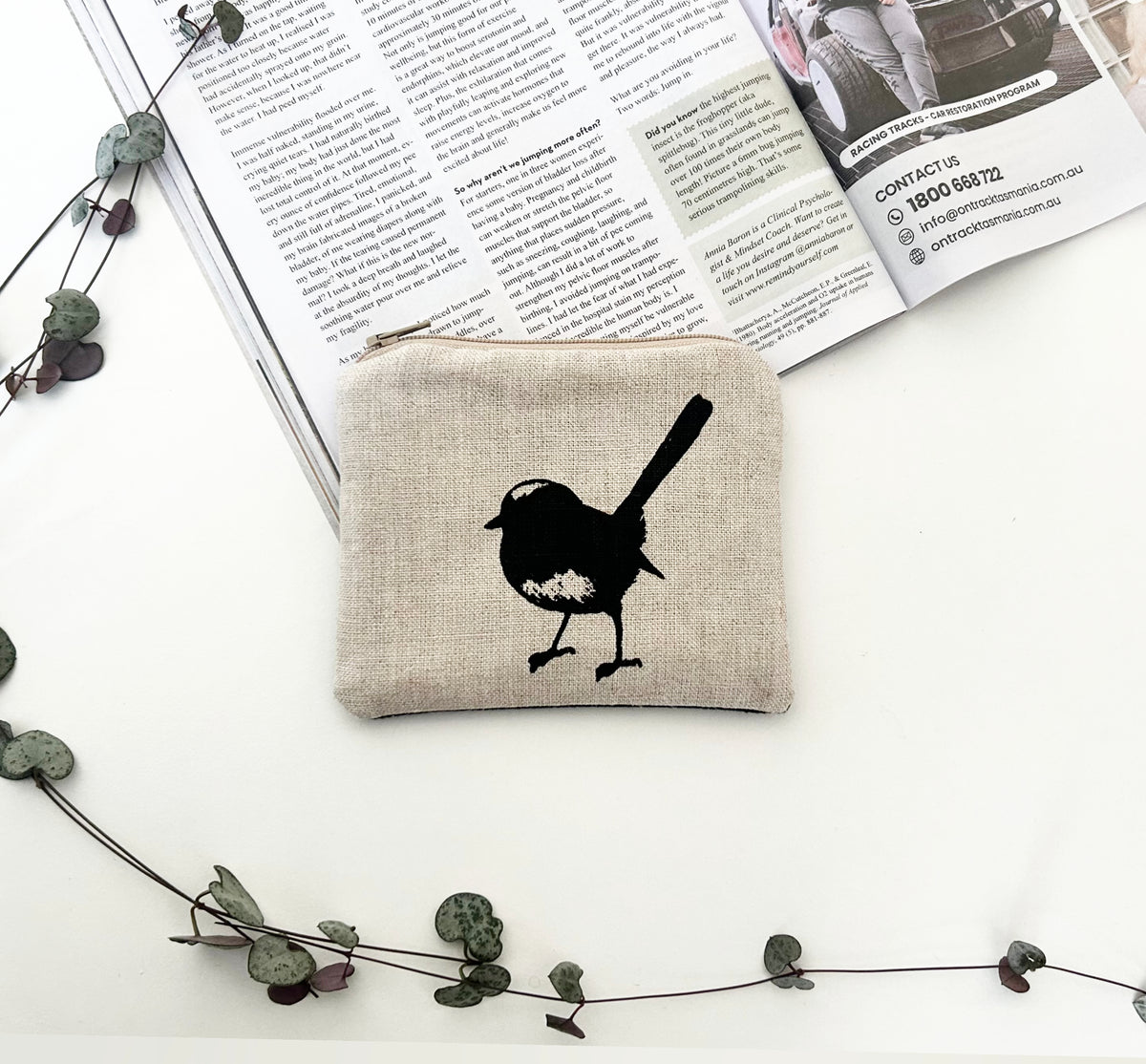 Fairy wren coin purse